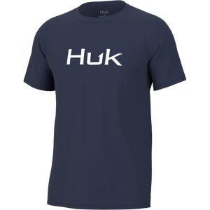 imageHUK Mens Performance Fishing Logo Tee Short Sleeve QuickDryNaval Academy
