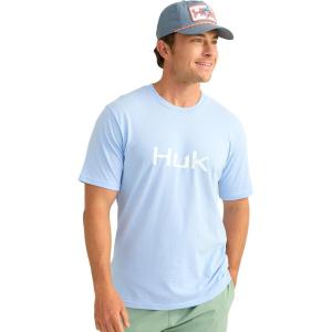 imageHUK Mens Performance Fishing Logo Tee Short Sleeve QuickDryWindsurfer
