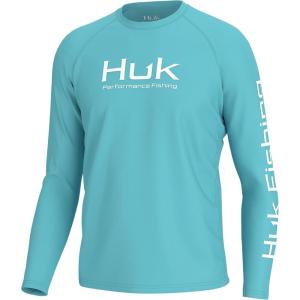 imageHUK Mens Pursuit Vented Long Sleeve 30 UPF Fishing ShirtIpanema
