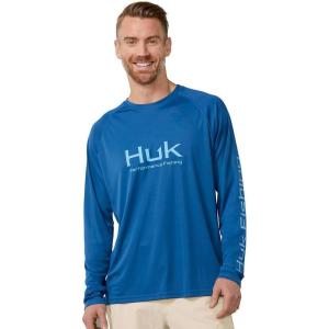imageHUK Mens Pursuit Vented Long Sleeve 30 UPF Fishing ShirtSet Sail