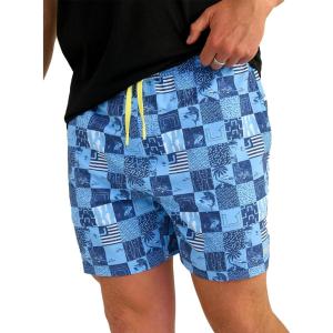 imageHUK Mens Pursuit Volley Pattern QuickDry ShortsMarolina Blue