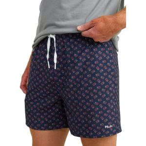 imageHUK Mens Pursuit Volley Pattern QuickDry ShortsNaval Academy 30