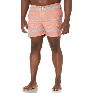 imageHUK Mens Volley 55quot Elastic Waist QuickDry Swim ShortsKai  Fusion Coral