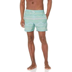 imageHUK Mens Volley 55quot Elastic Waist QuickDry Swim ShortsKai  Key Lime