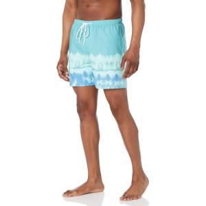 imageHUK Mens Volley 55quot Elastic Waist QuickDry Swim ShortsSalt Dye  Beach Glass