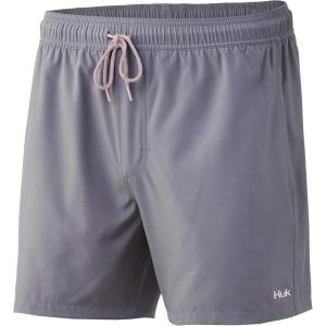 imageHUK Mens Volley 55quot Elastic Waist QuickDry Swim ShortsSharkskin