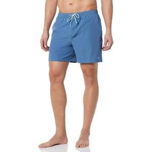 imageHUK Mens Volley 55quot Elastic Waist QuickDry Swim ShortsTitanium Blue