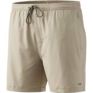 imageHUK Mens Volley 55quot Elastic Waist QuickDry Swim ShortsTwill