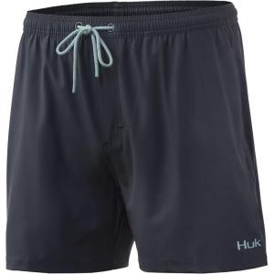 imageHUK Mens Volley 55quot Elastic Waist QuickDry Swim ShortsVolcanic Ash