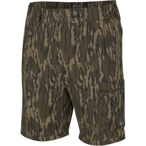 imageHUK Next Level 7quot QuickDrying Fishing Shorts for MenMossy Oak Bottomland
