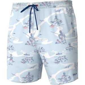 imageHUK Pursuit Volley Pattern QuickDry Shorts for MenIce Water