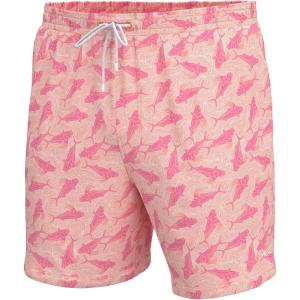 imageHUK Pursuit Volley Pattern QuickDry Shorts for MenRooster Wake  Coral Reef