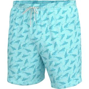 imageHUK Pursuit Volley Pattern QuickDry Shorts for MenRooster Wake  Island Paradise