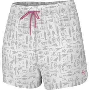 imageHUK Pursuit Volley Pattern QuickDry Shorts for WomenBatiki  Harbor Mist
