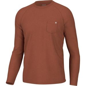imageHUK Waypoint Long Sleeve Shirt Performance Fishing Tee for MenBaked Clay
