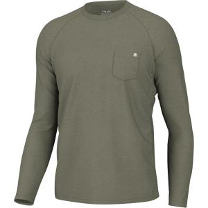 imageHUK Waypoint Long Sleeve Shirt Performance Fishing Tee for MenMoss