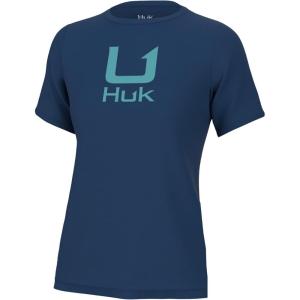 imageHUK Womens Performance Fishing Logo Tee Short Sleeve TShirtSet Sail