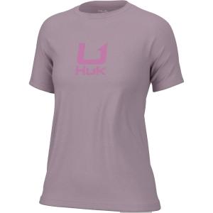 imageHUK Womens Performance Fishing Logo Tee Short Sleeve TShirtWinsome Orchid