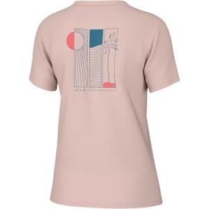 imageHUK Womens Short Sleeve Performance Tee Fishing TShirtTres Box  Peach Whip