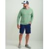 imageHUK Mens A1a HoodieLightweight Performance Fishing Hooded Shirt with UPF Sun ProtectionMoistureWicking ampamp QuickDry FabricFog Green