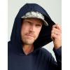 imageHUK Mens A1a HoodieLightweight Performance Fishing Hooded Shirt with UPF Sun ProtectionMoistureWicking ampamp QuickDry FabricNaval Academy