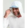 imageHUK Mens A1a HoodieLightweight Performance Fishing Hooded Shirt with UPF Sun ProtectionMoistureWicking ampamp QuickDry FabricWhite