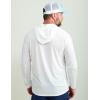 imageHUK Mens A1a HoodieLightweight Performance Fishing Hooded Shirt with UPF Sun ProtectionMoistureWicking ampamp QuickDry FabricWhite
