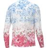 imageHUK Mens Pursuit Pattern Long Sleeve Sun Protecting Fishing ShirtFin America Fade  Crystal Blue