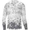 imageHUK Mens Pursuit Pattern Long Sleeve Sun Protecting Fishing ShirtFin America Fade  Harbor Mist