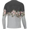 imageHUK Mens Pursuit Pattern Long Sleeve Sun Protecting Fishing ShirtTopo Marsh  Harbor Mist