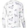 imageHUK Mens Pursuit Pattern Sun Protecting Fishing ShirtAmericookin  White