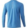 imageHUK Mens Pursuit Vented Long Sleeve 30 UPF Fishing ShirtMalibu Blue