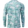 imageHUK Mens Pursuit Vented Long Sleeve 30 UPF Fishing ShirtMossy Oak Seafoam