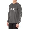 imageHUK Mens Pursuit Vented Long Sleeve 30 UPF Fishing ShirtVolcanic Ash