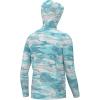 imageHUK Waypoint Pattern Hoodie Performance Fishing Shirt for MenEdisto Camo  Island Paradise