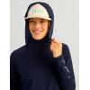 imageHUK Womens A1a Hoodie Lightweight Hooded Fishing Shirt Sun Protection Breathable QuickDry PerformanceNaval Academy