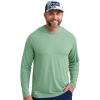 imageHUK Mens A1a HoodieLightweight Performance Fishing Hooded Shirt with UPF Sun ProtectionMoistureWicking ampamp QuickDry FabricFog Green