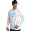 imageHUK Mens Icon X Hoodie Fishing With Sun Protection For Shirt White Large US