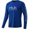 imageHUK Mens Icon X Long Sleeve Fishing Shirt with Sun ProtectionHuk Blue