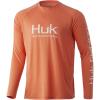 imageHUK Mens Pursuit Vented Long Sleeve 30 UPF Fishing ShirtFresh Salmon
