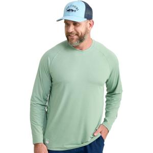 imageHUK Mens A1a Crew QuickDry Breathable Fishing ShirtFog Green