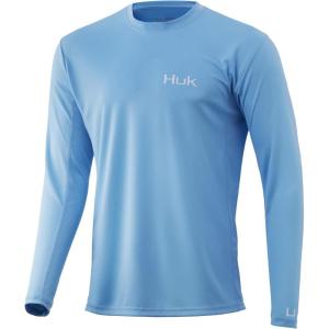imageHUK Mens Icon X Long Sleeve Fishing Shirt with Sun ProtectionBaltic Sea