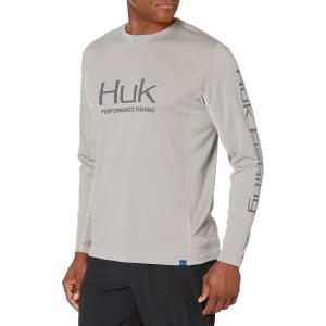 imageHUK Mens Icon X Long Sleeve Fishing Shirt with Sun ProtectionGray