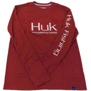 imageHUK Mens Icon X Long Sleeve Fishing Shirt with Sun ProtectionMarsala