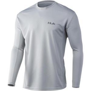 imageHUK Mens Icon X Long Sleeve Fishing Shirt with Sun ProtectionOvercast Grey