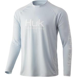 imageHUK Mens Pursuit Vented Long Sleeve 30 UPF Fishing ShirtCoastal Sky