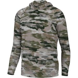 imageHUK Waypoint Pattern Hoodie Performance Fishing Shirt for MenEdisto Camo  Khaki