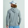 imageHUK Mens Pursuit Heather Hoodie Sun Protecting Fishing Shirt with HoodNight Owl Heather