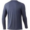 imageHUK Mens Waypoint Long Sleeve Performance TShirt 50 UPFOvercast Grey
