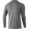 imageHUK Mens Waypoint Long Sleeve Performance TShirt 50 UPFOvercast Grey
